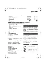 Preview for 56 page of Würth 0701 343 0 Translation Of The Original Operating Instructions