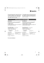 Preview for 61 page of Würth 0701 343 0 Translation Of The Original Operating Instructions