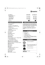 Preview for 65 page of Würth 0701 343 0 Translation Of The Original Operating Instructions