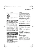 Preview for 66 page of Würth 0701 343 0 Translation Of The Original Operating Instructions