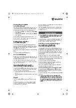 Preview for 67 page of Würth 0701 343 0 Translation Of The Original Operating Instructions