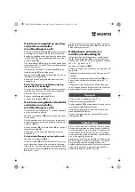 Preview for 68 page of Würth 0701 343 0 Translation Of The Original Operating Instructions