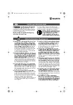 Preview for 71 page of Würth 0701 343 0 Translation Of The Original Operating Instructions