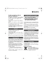 Preview for 77 page of Würth 0701 343 0 Translation Of The Original Operating Instructions