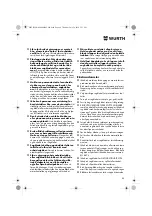 Preview for 80 page of Würth 0701 343 0 Translation Of The Original Operating Instructions