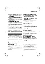 Preview for 91 page of Würth 0701 343 0 Translation Of The Original Operating Instructions