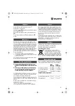 Preview for 93 page of Würth 0701 343 0 Translation Of The Original Operating Instructions