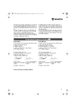 Preview for 94 page of Würth 0701 343 0 Translation Of The Original Operating Instructions