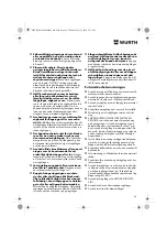 Preview for 96 page of Würth 0701 343 0 Translation Of The Original Operating Instructions