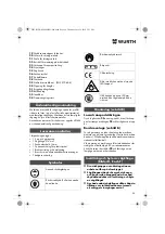 Preview for 98 page of Würth 0701 343 0 Translation Of The Original Operating Instructions