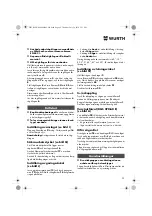 Preview for 99 page of Würth 0701 343 0 Translation Of The Original Operating Instructions