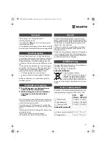 Preview for 101 page of Würth 0701 343 0 Translation Of The Original Operating Instructions