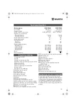 Preview for 106 page of Würth 0701 343 0 Translation Of The Original Operating Instructions