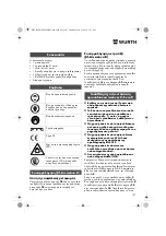 Preview for 107 page of Würth 0701 343 0 Translation Of The Original Operating Instructions