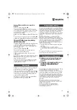 Preview for 110 page of Würth 0701 343 0 Translation Of The Original Operating Instructions