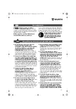 Preview for 113 page of Würth 0701 343 0 Translation Of The Original Operating Instructions