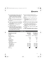 Preview for 115 page of Würth 0701 343 0 Translation Of The Original Operating Instructions