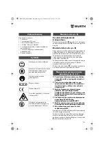 Preview for 126 page of Würth 0701 343 0 Translation Of The Original Operating Instructions