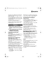 Preview for 127 page of Würth 0701 343 0 Translation Of The Original Operating Instructions