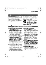 Preview for 132 page of Würth 0701 343 0 Translation Of The Original Operating Instructions