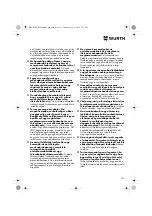 Preview for 133 page of Würth 0701 343 0 Translation Of The Original Operating Instructions