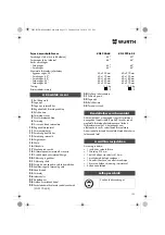 Preview for 135 page of Würth 0701 343 0 Translation Of The Original Operating Instructions