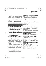 Preview for 145 page of Würth 0701 343 0 Translation Of The Original Operating Instructions