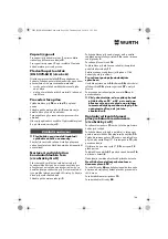 Preview for 146 page of Würth 0701 343 0 Translation Of The Original Operating Instructions