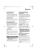 Preview for 155 page of Würth 0701 343 0 Translation Of The Original Operating Instructions