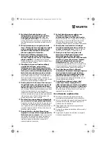 Preview for 160 page of Würth 0701 343 0 Translation Of The Original Operating Instructions