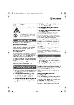 Preview for 163 page of Würth 0701 343 0 Translation Of The Original Operating Instructions