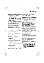 Preview for 164 page of Würth 0701 343 0 Translation Of The Original Operating Instructions