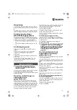 Preview for 173 page of Würth 0701 343 0 Translation Of The Original Operating Instructions