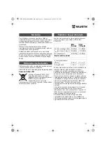 Preview for 175 page of Würth 0701 343 0 Translation Of The Original Operating Instructions