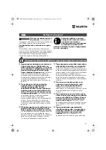 Preview for 177 page of Würth 0701 343 0 Translation Of The Original Operating Instructions