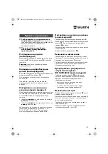 Preview for 182 page of Würth 0701 343 0 Translation Of The Original Operating Instructions