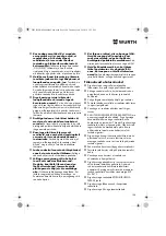 Preview for 188 page of Würth 0701 343 0 Translation Of The Original Operating Instructions