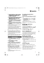 Preview for 191 page of Würth 0701 343 0 Translation Of The Original Operating Instructions