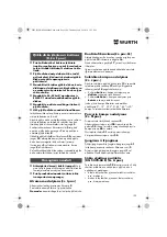 Preview for 199 page of Würth 0701 343 0 Translation Of The Original Operating Instructions