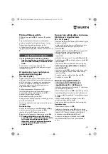 Preview for 200 page of Würth 0701 343 0 Translation Of The Original Operating Instructions