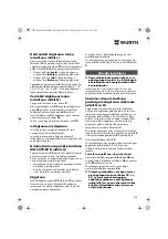 Preview for 208 page of Würth 0701 343 0 Translation Of The Original Operating Instructions