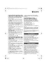 Preview for 209 page of Würth 0701 343 0 Translation Of The Original Operating Instructions