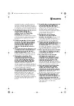 Preview for 213 page of Würth 0701 343 0 Translation Of The Original Operating Instructions