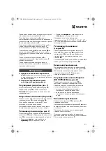 Preview for 217 page of Würth 0701 343 0 Translation Of The Original Operating Instructions