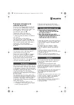 Preview for 219 page of Würth 0701 343 0 Translation Of The Original Operating Instructions