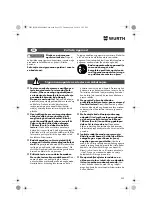 Preview for 222 page of Würth 0701 343 0 Translation Of The Original Operating Instructions