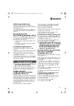 Preview for 227 page of Würth 0701 343 0 Translation Of The Original Operating Instructions