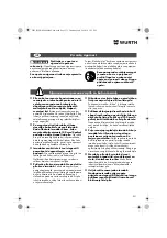 Preview for 231 page of Würth 0701 343 0 Translation Of The Original Operating Instructions