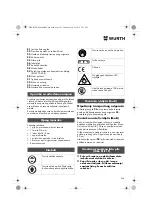 Preview for 234 page of Würth 0701 343 0 Translation Of The Original Operating Instructions