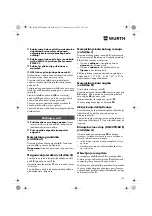 Preview for 235 page of Würth 0701 343 0 Translation Of The Original Operating Instructions